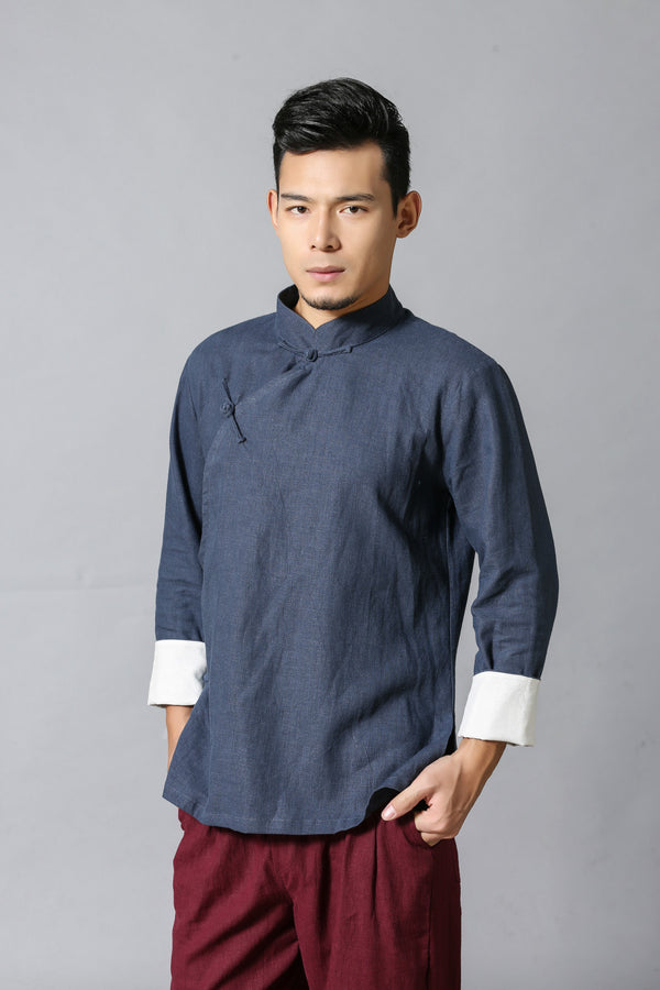 Men ZenFlow Linen Tang Shirt