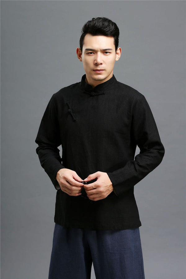 Men ZenFlow Linen Tang Shirt