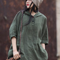 ZenBreeze Hooded Linen Tee – Sandwashed Ramie-Cotton Sun Shirt