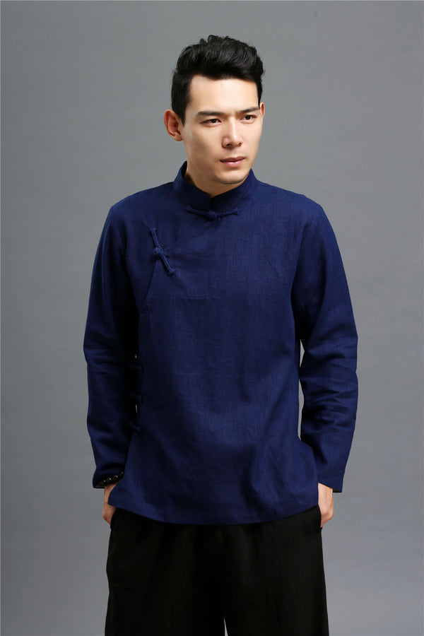 Men ZenFlow Linen Tang Shirt