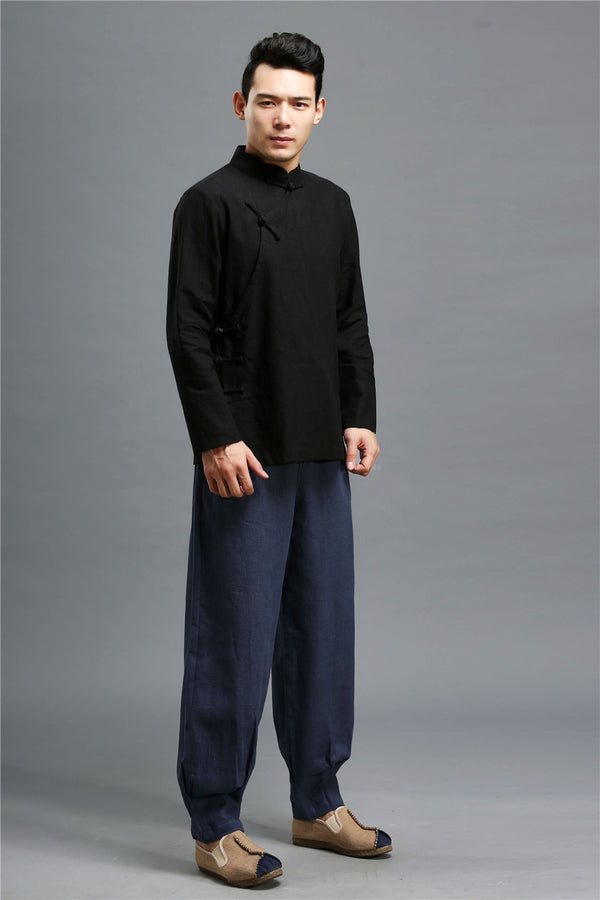 Men ZenFlow Linen Tang Shirt