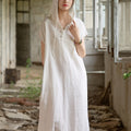 Zen Hooded Ramie-Cotton Midi Maxi Dress