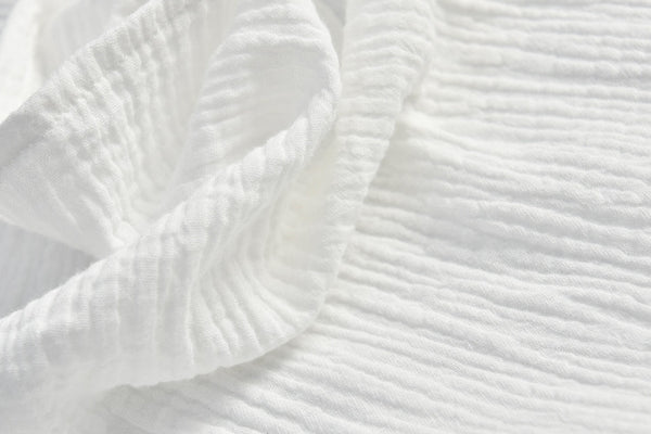 Simple Pure Color Linen and Cotton Women Short Sleeve Cardigan Blouses