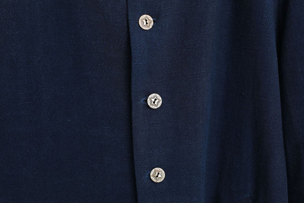 Men Linen and Cotton Middle Length Coat
