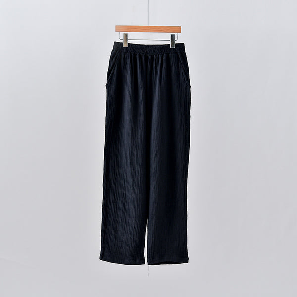 Women Simple Casual Style Light Linen and Cotton Pants