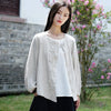 Women Retro Style Linen and Cotton Jacket