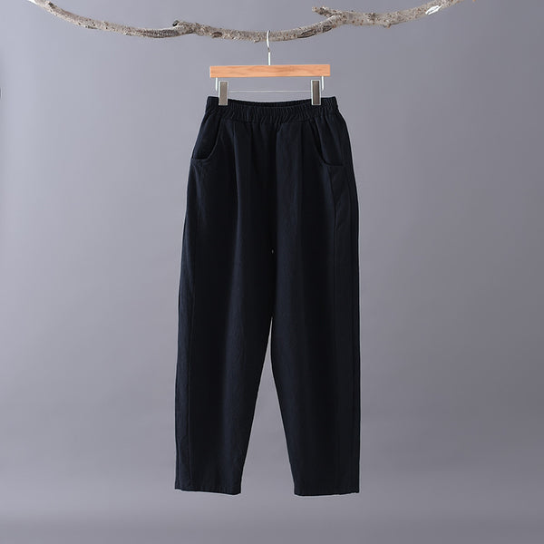 Women Casual Style Linen and Cotton Harem Lantern Pants