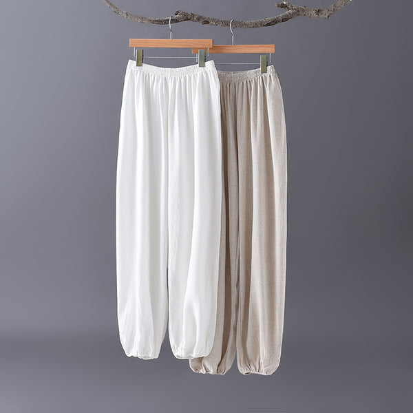 Women TaiChi Style Linen and Cotton Long Sleeves KungFu Set (Top+Pants)