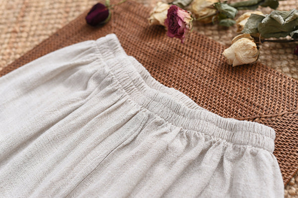 Women TaiChi Style Linen and Cotton Long Sleeves KungFu Set (Top+Pants)