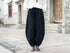 Women Pure Color Linen and Cotton Quilted Loose Lantern Pants