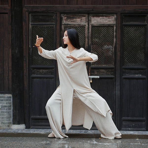 Women Modern Chinese Style Linen and Cotton KungFu Clothes