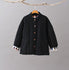 Women Retro Style Short Length Linen and Cotton Grid Quilted Coat