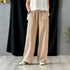 Women Retro Style Linen and Cotton Straight Pants