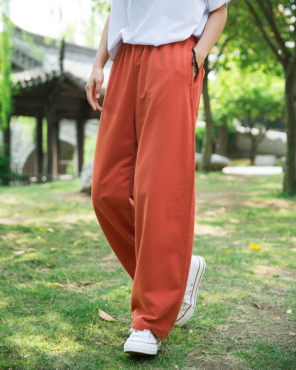 Women Loose Sporty Style Cotton Lantern Pants