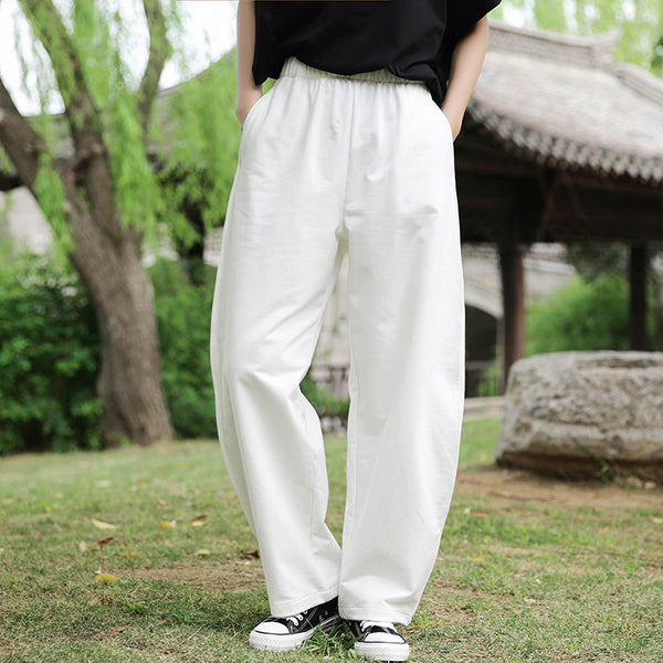 Women Loose Sporty Style Cotton Lantern Pants