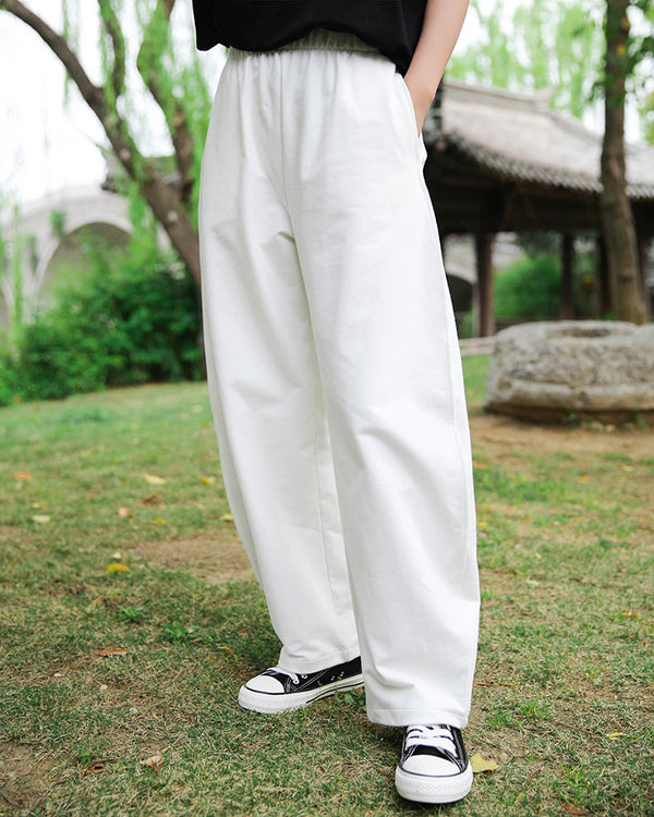 Women Loose Sporty Style Cotton Lantern Pants