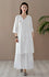 Women Retro Zen Style Right Buckle Linen and Cotton Tunic