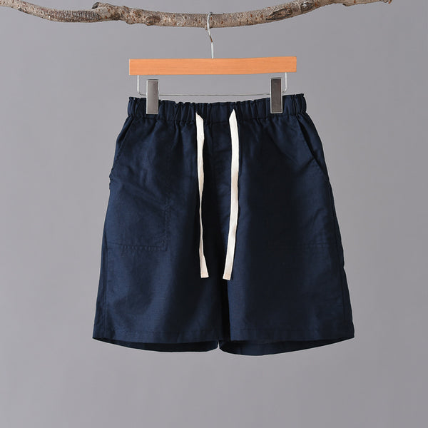 Women Simple Style Linen and Cotton Shorts