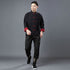 Men Classic Style Linen and Cotton Long Sleeve KungFu Set (Top + Pants)