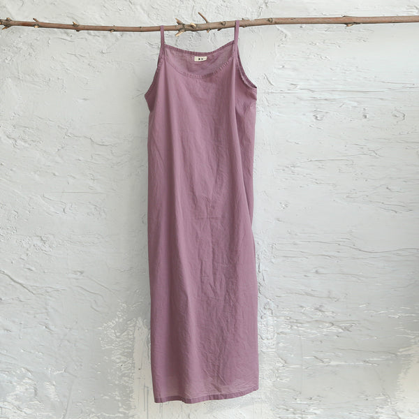 Women Large Loose Harness Linen and Cotton Dress