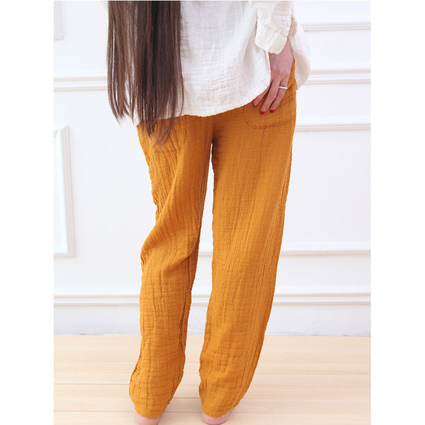 Women Cotton and Linen Casual Pants