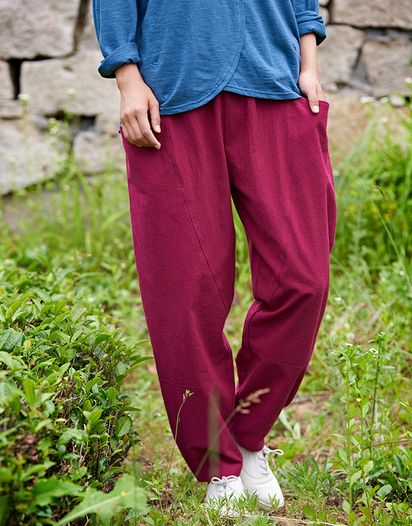 Women Casual Loose Style Linen and Cotton Pants