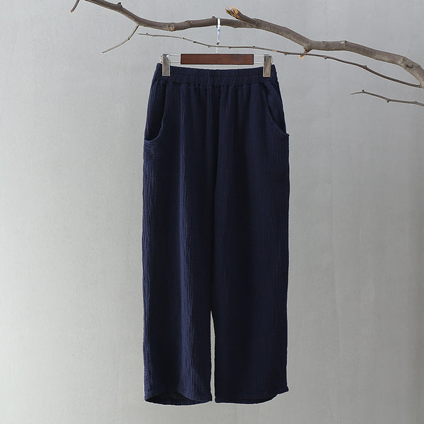 Women Loose Linen and Cotton Pants