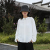 Women Casual Style Sand Washed Linen and Cotton Soft Light Cardigan Long Sleeve Shirt