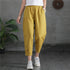 Women Linen and Cotton Loose Comfort Cropped Pants