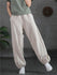 Women Sand-Washed Linen and Cotton Loose Lantern Pants