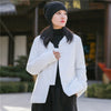 Women Chinese Artsy Short Length Linen and Cotton Chinese Buckle Quilted Coat