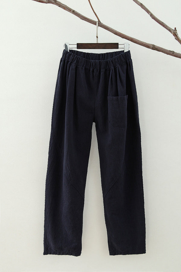 Women Casual Linen and Cotton Pants