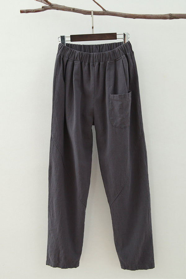 Women Casual Linen and Cotton Pants