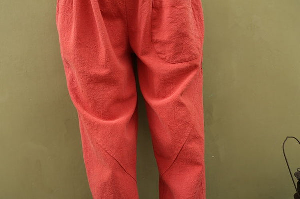 Women Casual Linen and Cotton Pants