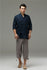 30% Sale!!! Men Casual Loose Three Buckle Asymmetrical Linen and Cotton T-shirt Tops