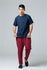 Men Round Neck Causal Style Linen and Cotton Short Sleeve Tops