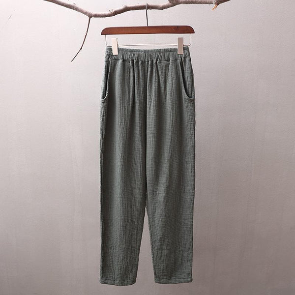 30% Sale!!! Women Simple Casual Linen and Cotton Pants