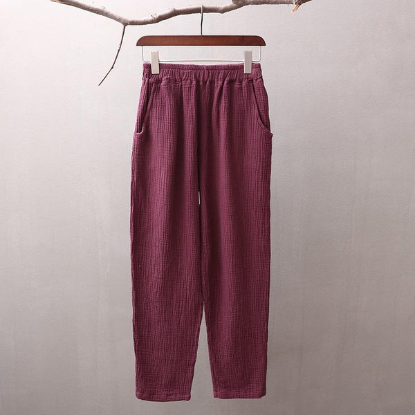 30% Sale!!! Women Simple Casual Linen and Cotton Pants