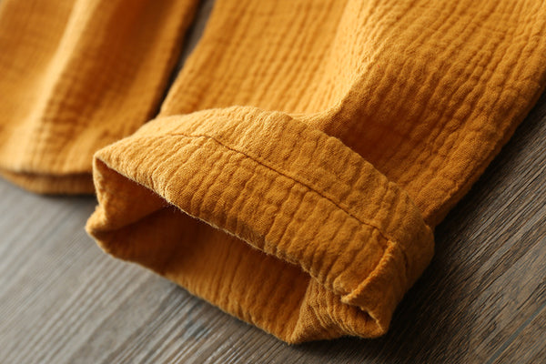 Women Simple Casual Linen and Cotton Pants