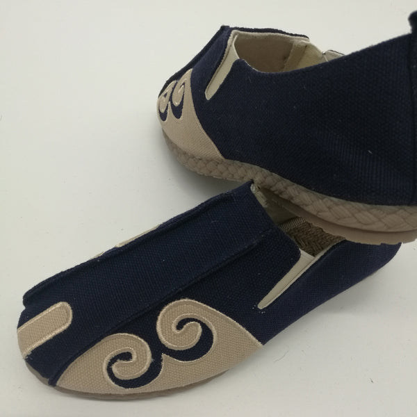 Asian Style Pure Color Natural Canvas Shoes