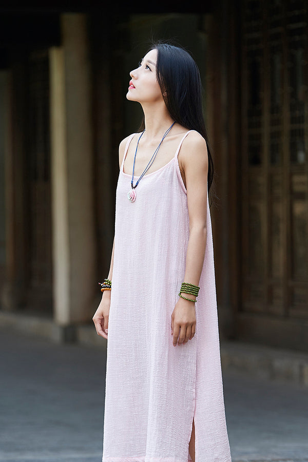 Summer Dress/ Tank Dress/ Sleeveless Tea Length Dress/ Simple dress/ Everyday dress/ Shift dress/ Casual dress