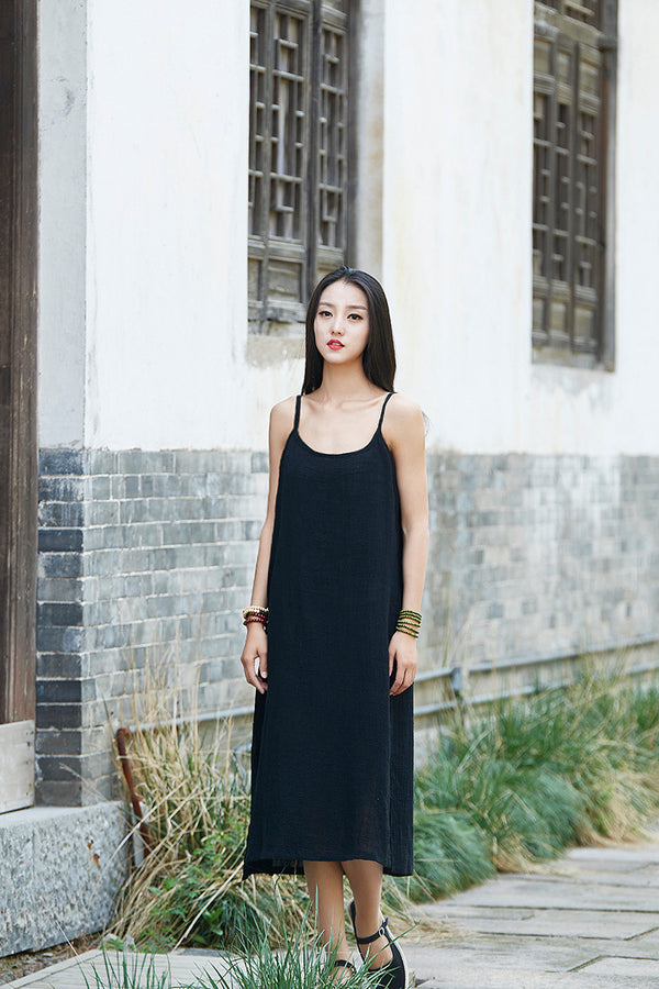 Summer Dress/ Tank Dress/ Sleeveless Tea Length Dress/ Simple dress/ Everyday dress/ Shift dress/ Casual dress