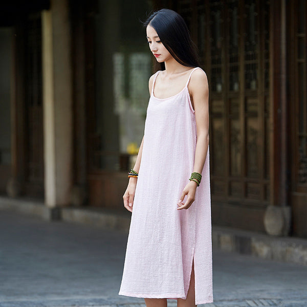 Summer Dress/ Tank Dress/ Sleeveless Tea Length Dress/ Simple dress/ Everyday dress/ Shift dress/ Casual dress