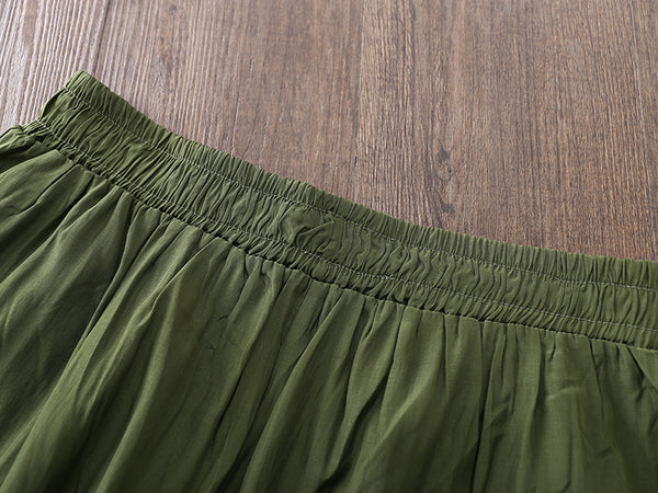 Women Yoga Palazzo Style Cupro Fabric Lantern Palazzo Wide Leg Pants