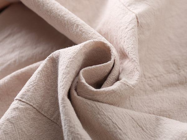 Women Casual Linen and Cotton Lantern Cropped Pants