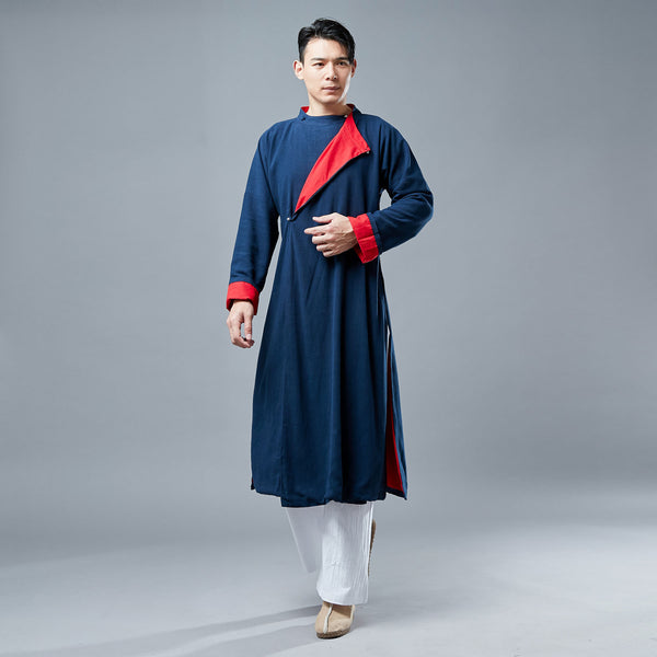 Men HangFu KungFu Style Linen and Cotton Linen Tunics