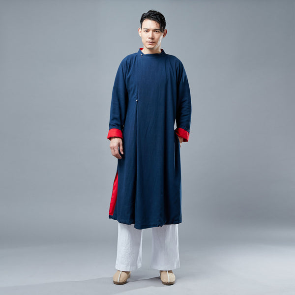 Men HangFu KungFu Style Linen and Cotton Linen Tunics