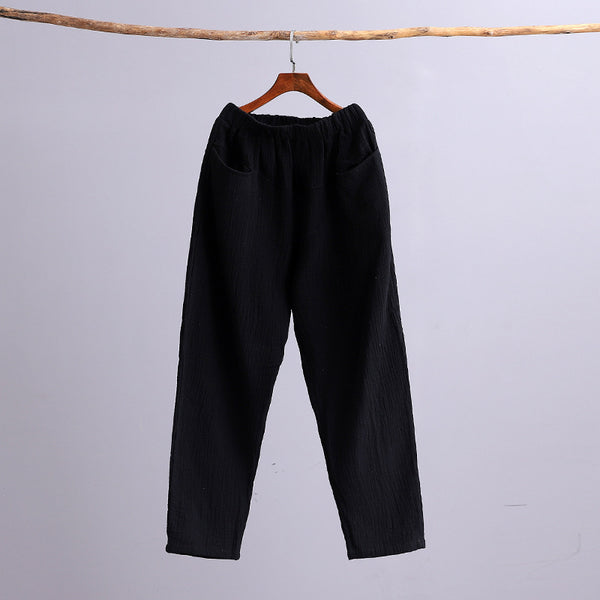 Women Causal Light Linen and Cotton Pants