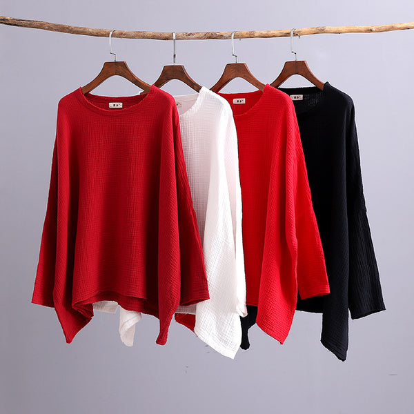 Simple Loose Comfort Long Sleeve T-shirt