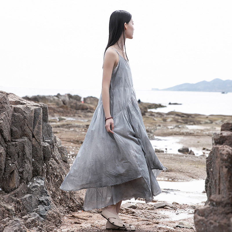 grey slip dress Dark Gray Maxi Silk Satin Dress,Graphite Extra Full Length Dress,Adjustable Spaghetti Straps,Iron Silky Deep V Neck Bias Cut 72 cm (26 Short Silk Slip Dress in